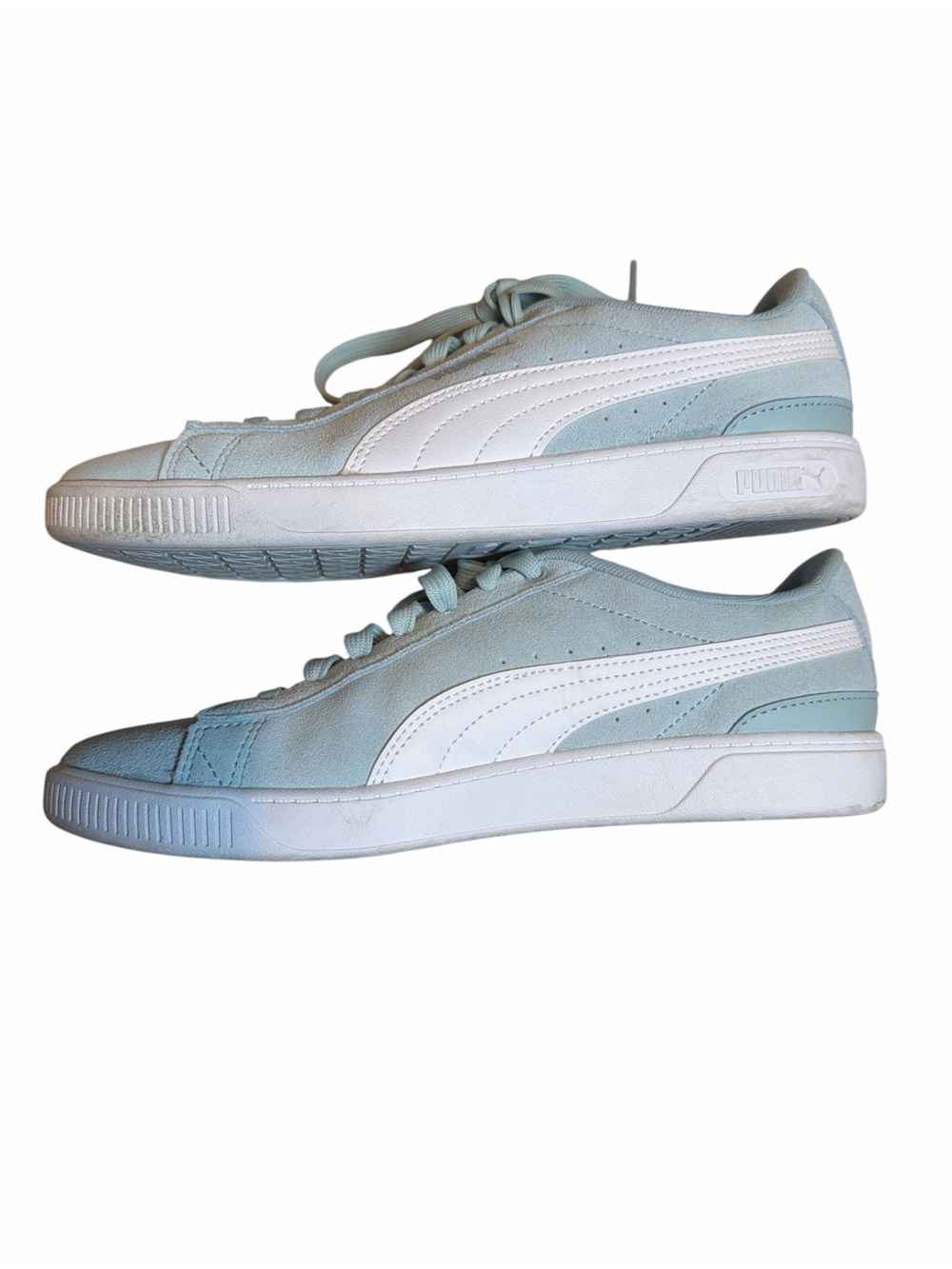 PUMA Vikky V3 Imprints Women's Sneakers - Mint & White - Picture 3 of 8